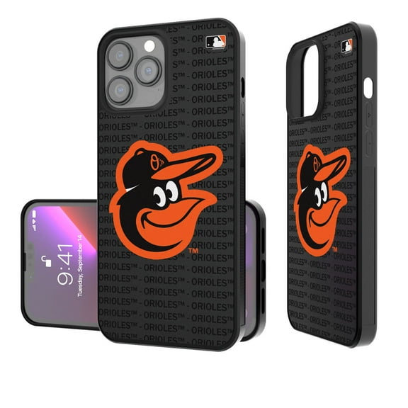 Baltimore Orioles iPhone Text Backdrop Design Bump Case