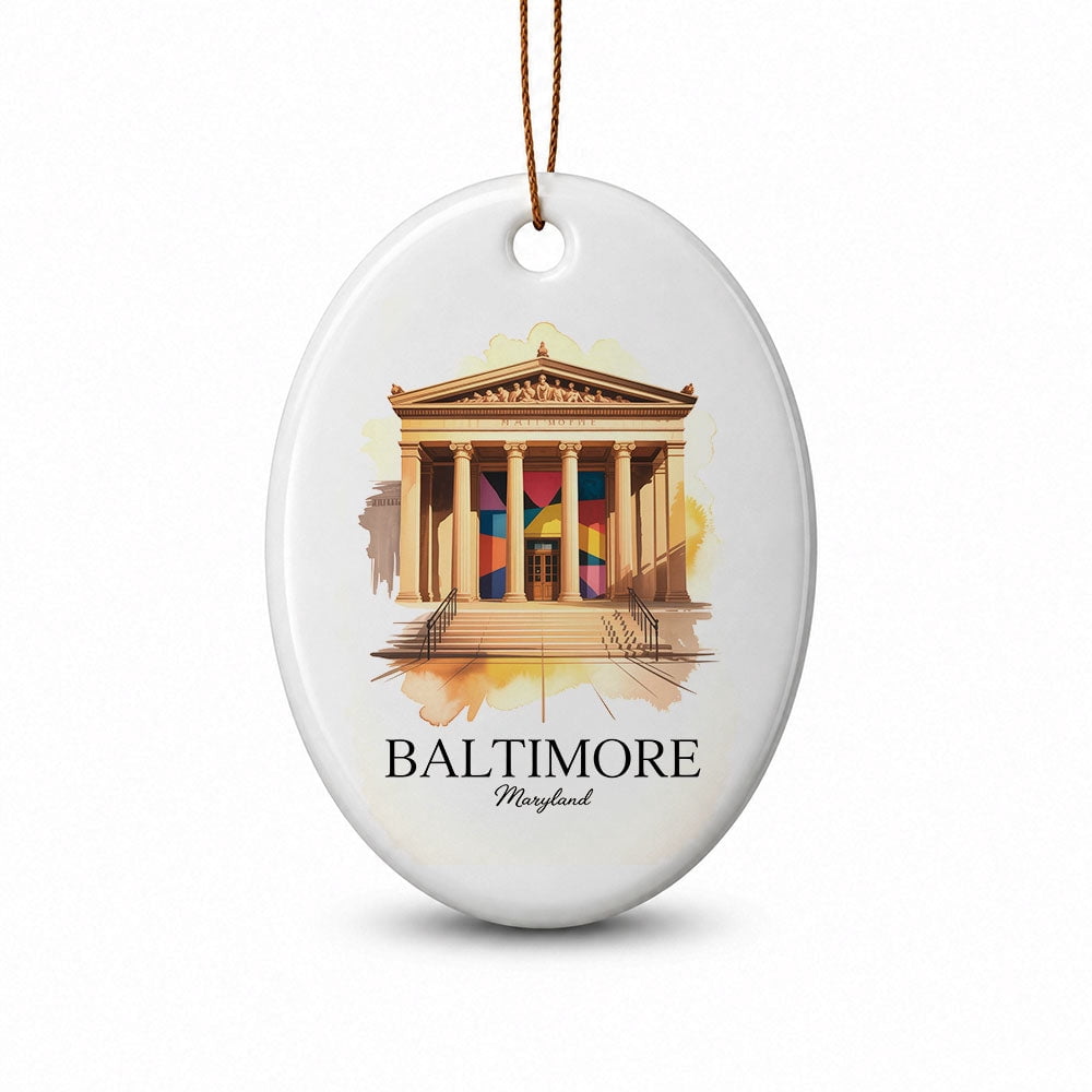 Baltimore Oval Destination Ornament, Maryland Christmas Vacation ...