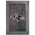 thumbnail image 1 of Baltimore Ravens 11'' x 19'' Framed Team City Map Sign, 1 of 1