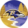 thumbnail image 1 of Baltimore Ravens 12" Landscape Circle Sign, 1 of 1