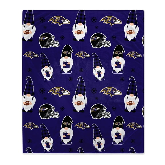 Baltimore Ravens 60" x 70" Gnome Helmet Blanket