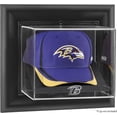 thumbnail image 1 of Baltimore Ravens Black Framed Wall-Mountable Cap Logo Display Case, 1 of 7