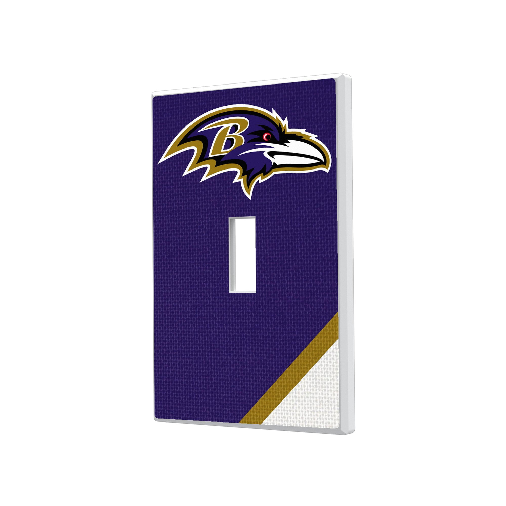 Raven Toggle Switch Baltimore Ravens Diagonal Stripe Single Toggle Light Switch Plate ...