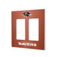 thumbnail image 1 of Baltimore Ravens Football Design Double Rocker Light Switch Plate, 1 of 4