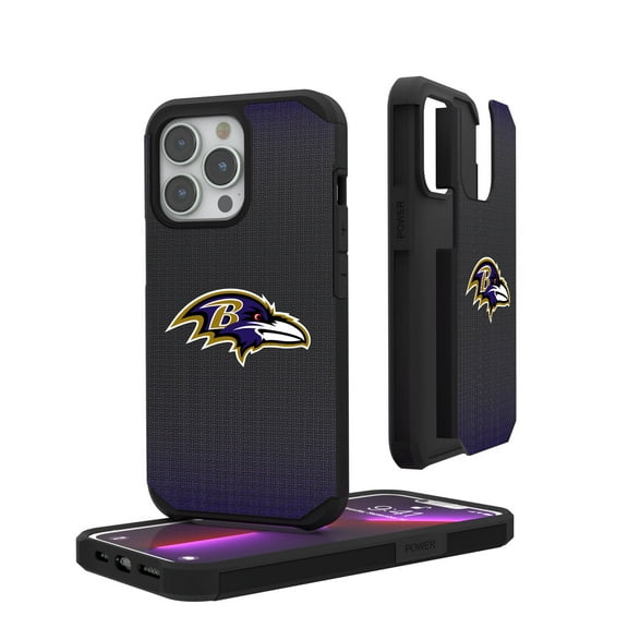 Baltimore Ravens Linen Logo iPhone Rugged Case