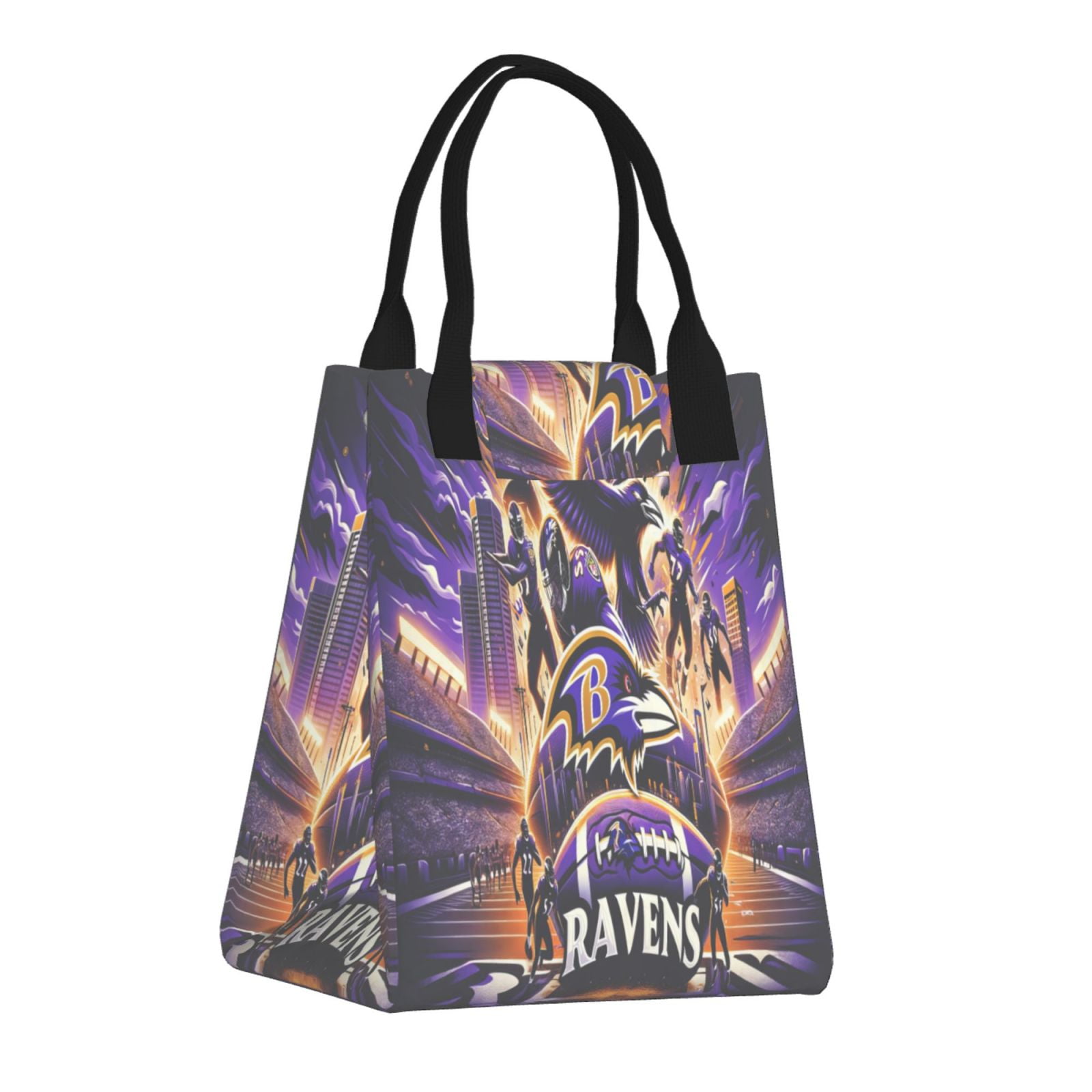 BaltimoreRavens Lunch Bag Dupont Paper Tote Bags Reuseable Grocery