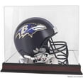thumbnail image 1 of Baltimore Ravens Mahogany Helmet Logo Display Case with Mirror Back, 1 of 7