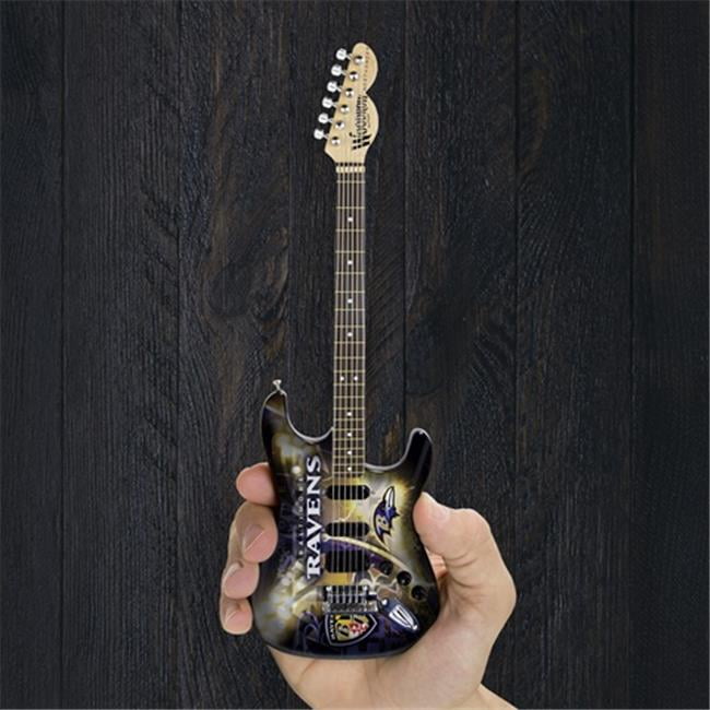 Mini NorthEnder Woodrow Guitar NFL Baltimore Ravens Pendant