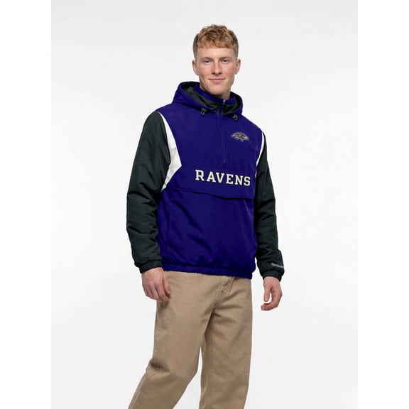 Baltimore Ravens Reebok Mens Colorblocked Half-Zip Pullover Hoody