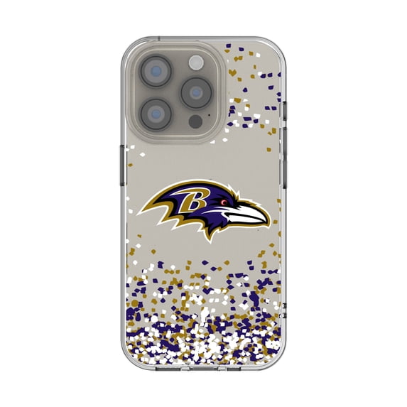 Baltimore Ravens iPhone Clear Case with Confetti Design