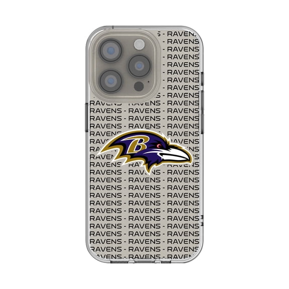 Baltimore Ravens iPhone Clear Text Backdrop Design Case