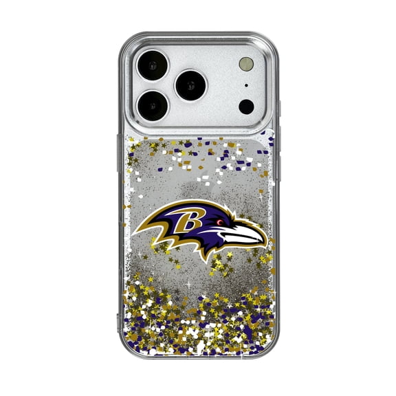Baltimore Ravens iPhone Glitter Case with Confetti Design