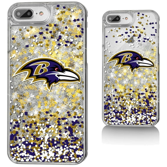 Baltimore Ravens iPhone Glitter Case with Confetti Design