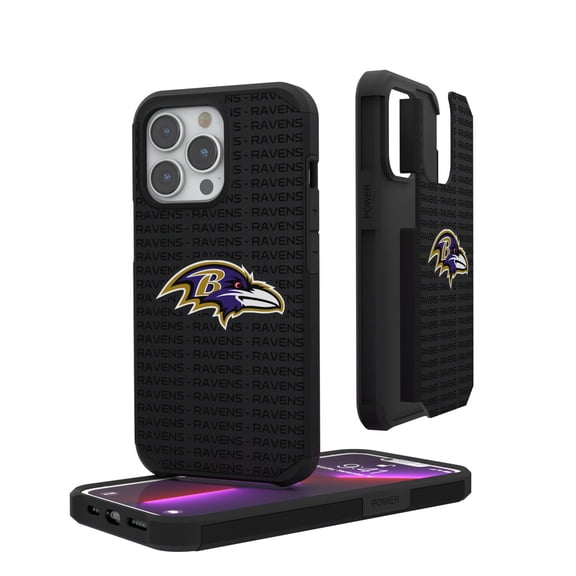 Baltimore Ravens iPhone Rugged Case with Text Design