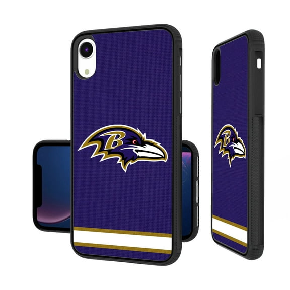Baltimore Ravens iPhone Stripe Design Bump Case