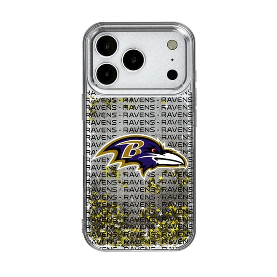Baltimore Ravens iPhone Text Backdrop Design Glitter Case