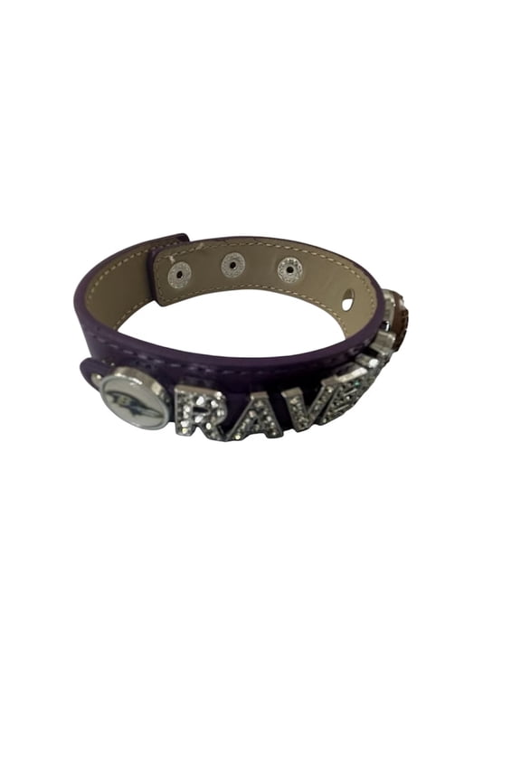 Baltimore Rhinestone football Bracelet / purple jewelry / Football Mom/Christmas gift idea