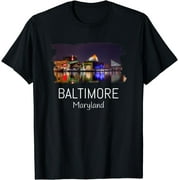 LJJ Baltimore Skyline Cool Souvenir Gift Baltimore Maryland T-Shirt