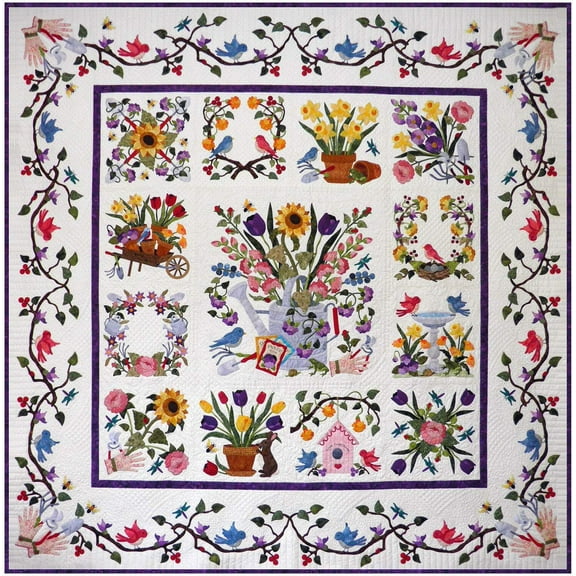Baltimore Spring Applique Quilt Pattern Set by Pearl P Pereira of P3 Designs