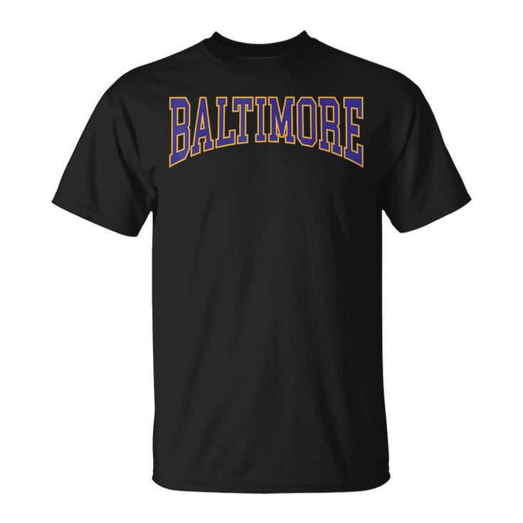 Baltimore Text T-Shirt City Pride Graphic Tee Unisex Casual Shirt for ...