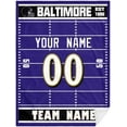 thumbnail image 1 of Baltimore Throw Blanket Personalized for Men Women Youth Gifts, 1 of 6