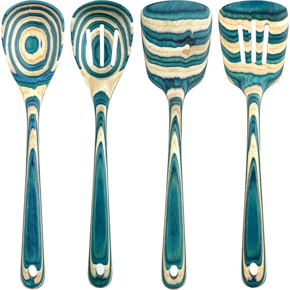Baltique Mykonos Collection 4 Piece Cooking Utensil Set, Safe for Nonstick