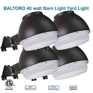 Baltoro Dusk-to-Dawn Outdoor Barn Light LED with Photocell, 5000K Daylight Bright Ideal for Yard Light, Barn Security Light, Flood Light 40w (400W Equiv.), Large Area Light, ETL-Listed Wet Location Baltoro Dusk-to-Dawn Outdoor Barn Light LED with Photocell, 5000K Daylight Bright Ideal for Yard Light, Barn Security Light, Flood Light 40w (400W Equiv.), Large Area Light, ETL-Listed Wet Location