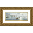 thumbnail image 1 of Balunin, Mikhail Abramovich 18x9 Gold Ornate Wood Framed with Double Matting Museum Art Print Titled - The Winter Palace From The River Neva, St. Petersburg, 1 of 4