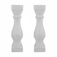 thumbnail image 1 of Baluster Leg White Ceramic Balustrade Part 20.25" High Decorative Stair Railing Balcony Balusters | Renovators Supply Pack of 2, 1 of 7