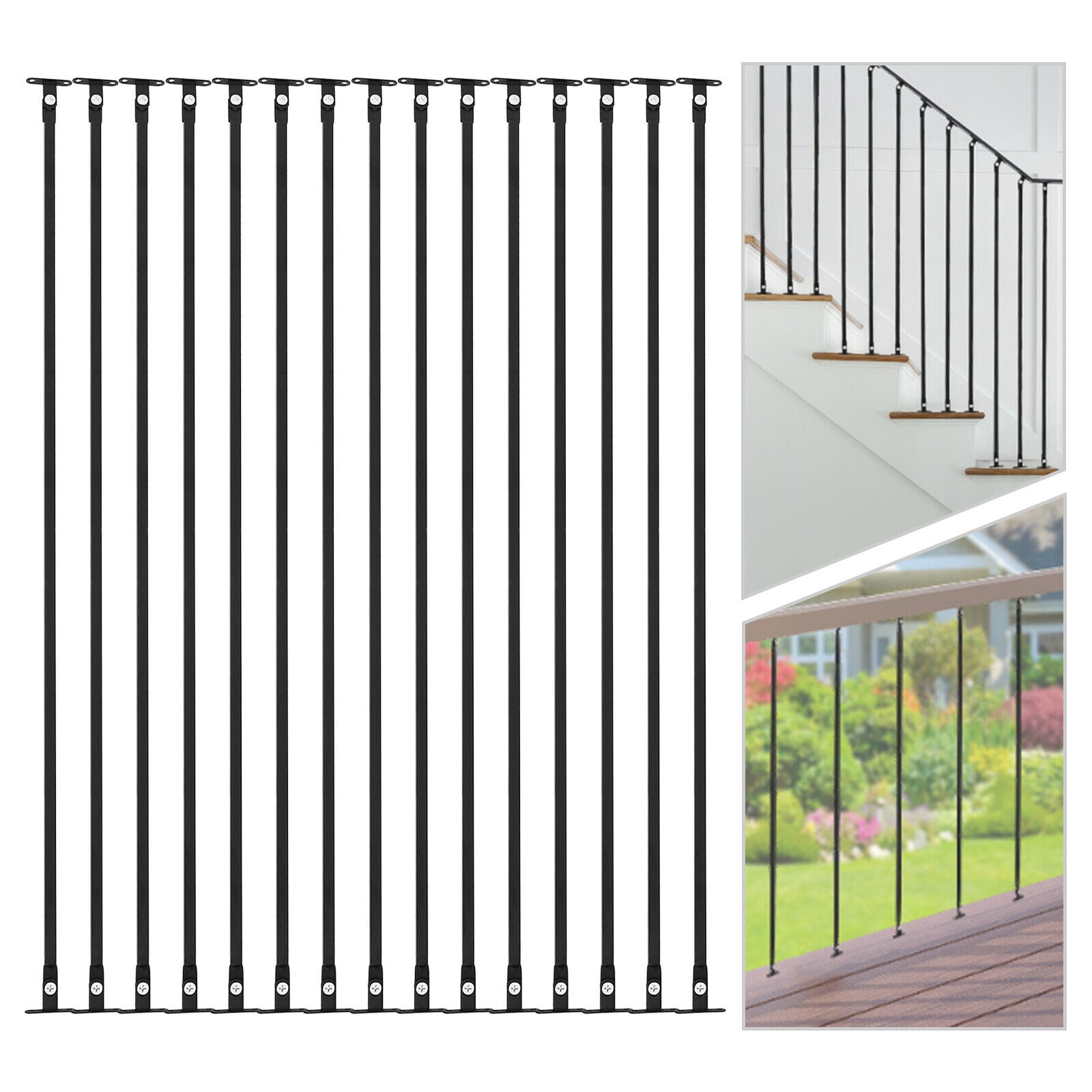 Balusters for Deck Rail Metal Staircase Railing Design Indoor 44.48 ...