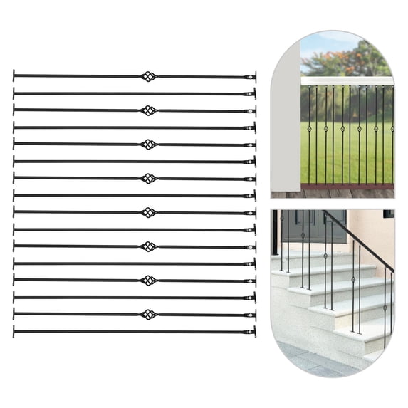 Balusters for Staircases, Decorative Metal Balusters (8 Regular Models+8 Double-Twist Models)