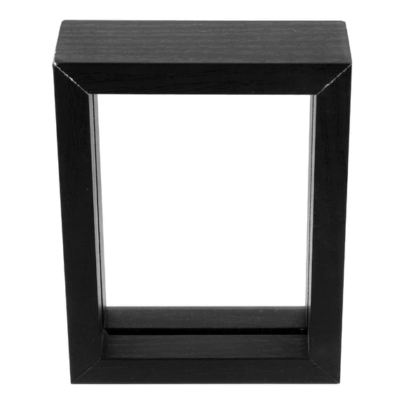 Baluue 1Pc Black Wood Photo Frame Double Sided Plant Specimen Display Frame