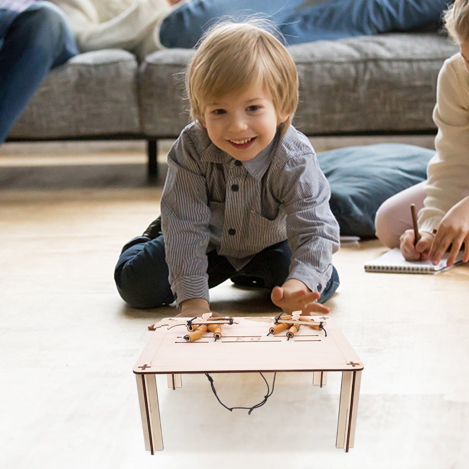Puppet Problem Solver Baluue 1Set Bamboo Puppet Game Set with Pk Table for Creative Problem ...