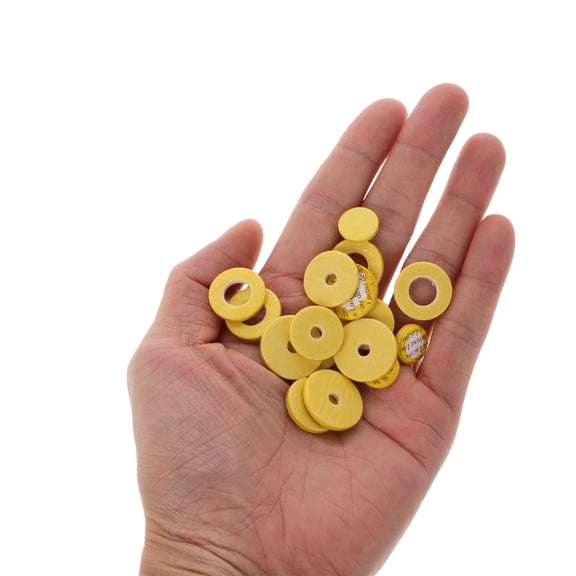 Baluue Beige Flute Repair Pads Set for Woodwind Instrument Maintenance and Replacement, Spare Pads, 1 Complete Set