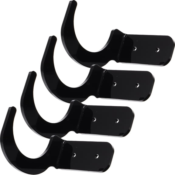 Baluue Baseball Bat Stand Wall Mountable Black 1 Set