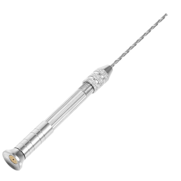 Baluue 1 Set Manual Drill Kit Hand Drill Metal Silver DIY Projects For Professionals