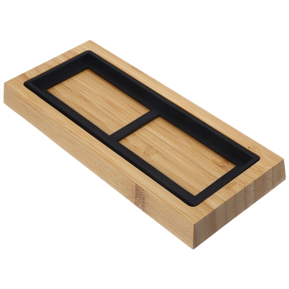 Baluue 1Set Grinding Stone Base Light Brown Durable Wood Sharpening Tool Holder