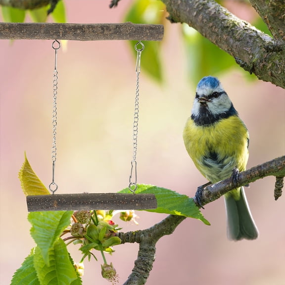 Baluue Bird Supplies Wood Parrot Perch 1 Set