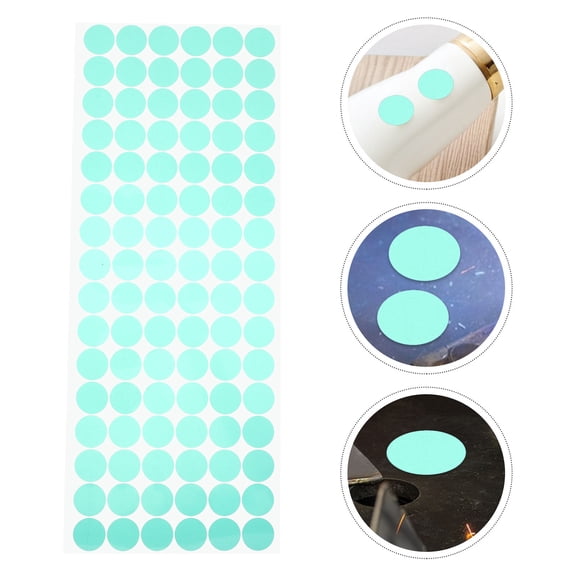 Baluue 1000 Pieces Green Protective Masking Tape Circles for Powder Coating, Insulation, and Applications