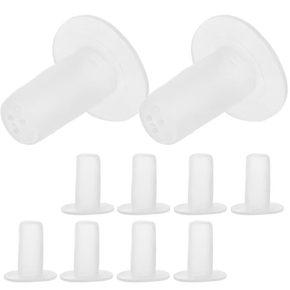 Baluue Calf Milk Bottle Pacifiers Calf Feeder Bottle Transparent Rubber 10Pcs