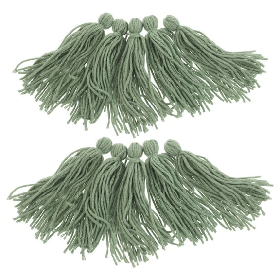 Baluue 10Pcs Floating Aquarium Spawning Mops Olive Green Safe Fish Habitat for Egg Collection