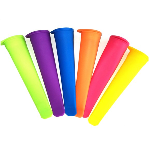 Baluue 10pcs Ice Mould Silicone Ice Cream Making Tool for Summer Time Storage Container