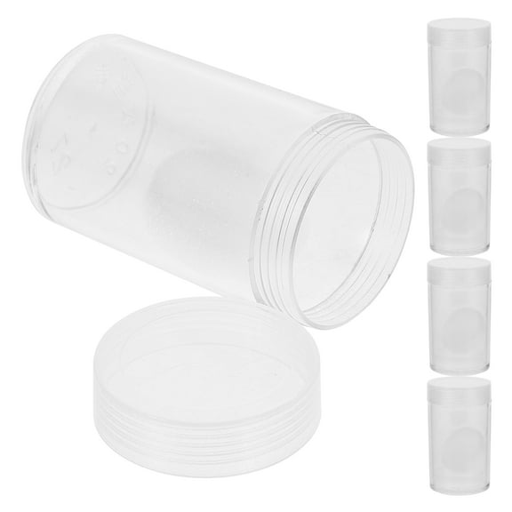Baluue 10Pcs Clear Coin Container Professional Coin Protector for Collectors