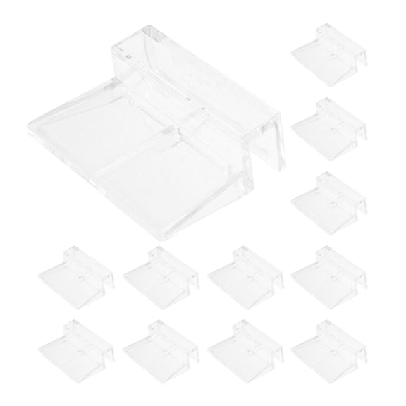 Baluue 12Set Fish Tank Light Acrylic Transparent Sleek Design for Aquarium Maintenance