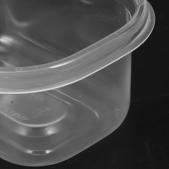 Baluue 12Pcs Disposable Plastic Fruit Crisper Containers with Lids Assorted Colors for Storage