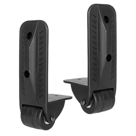 Baluue Heavy Duty Black Side Mount Casters for Audio Equipment 1Pair