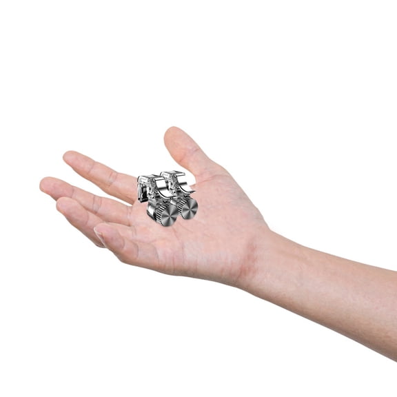 Baluue 1Pair Useful Game Controller Triggers Plated Silver with Nonslip Silicone Pads and Trigger Design