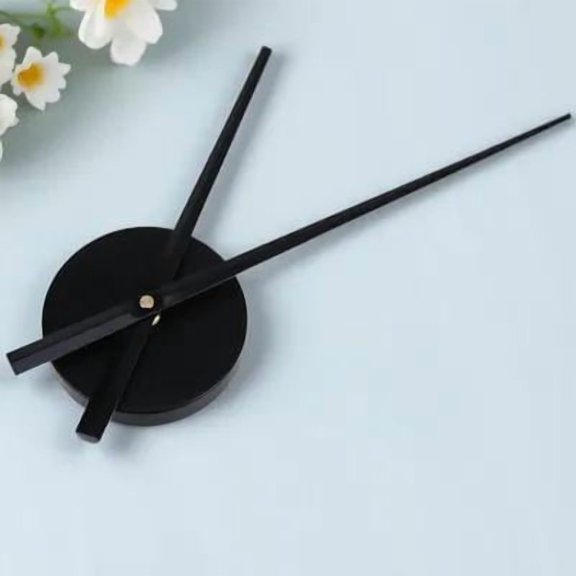 Baluue Black Aluminum Mute Hands Plate for Clock Making and Replacement Parts
