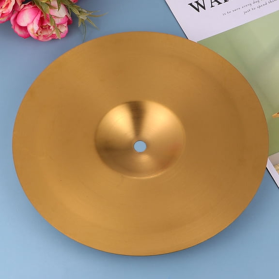 Baluue 1Pc Golden Hi Hat Cymbal Drum Kit Part with Clear Sound Tone