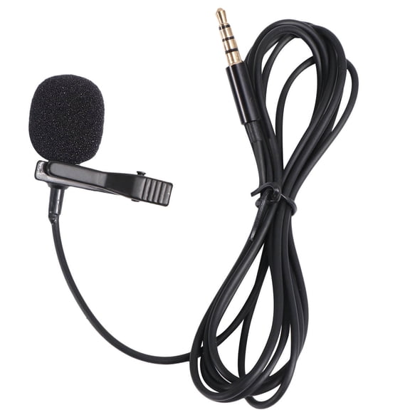 Baluue 1Pc Tie Clip Microphone Easy Carry Compact Design for Home Recording and Voice Chat